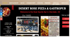Desktop Screenshot of desertrosepizzaandgastropub.com